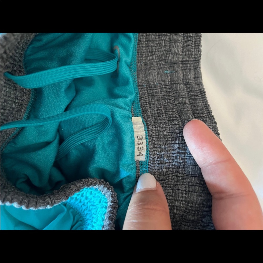 Blue and Grey athletic shorts